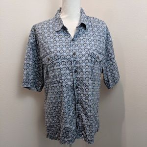 reyn spooner Contemporary Blue Shell Aloha Shirt